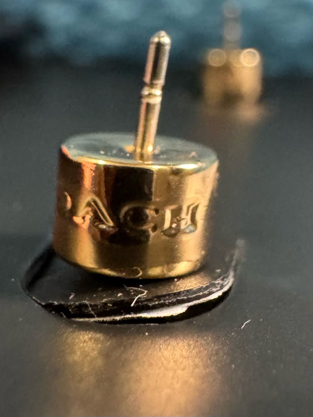 COACH Signature C Puffy Heart Stud Earrings - Picture 3 of 4